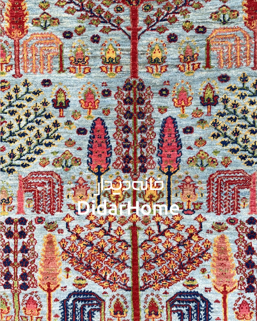 فرش دستباف گروس طرح افشان ذرع و نیم