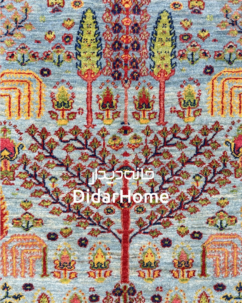 فرش دستباف گروس طرح افشان ذرع و نیم