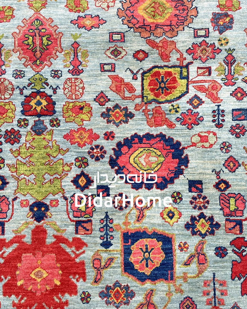 فرش دستباف گروس طرح افشان سه متری