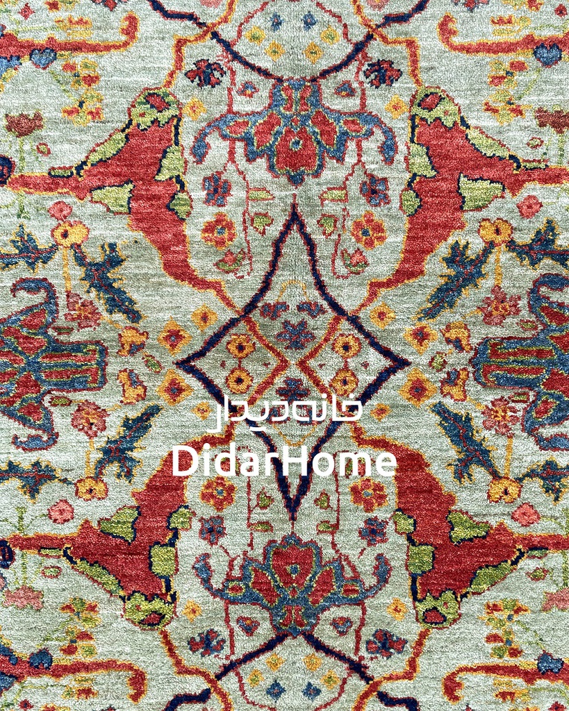 فرش دستباف گروس طرح افشان ذرع و نیم