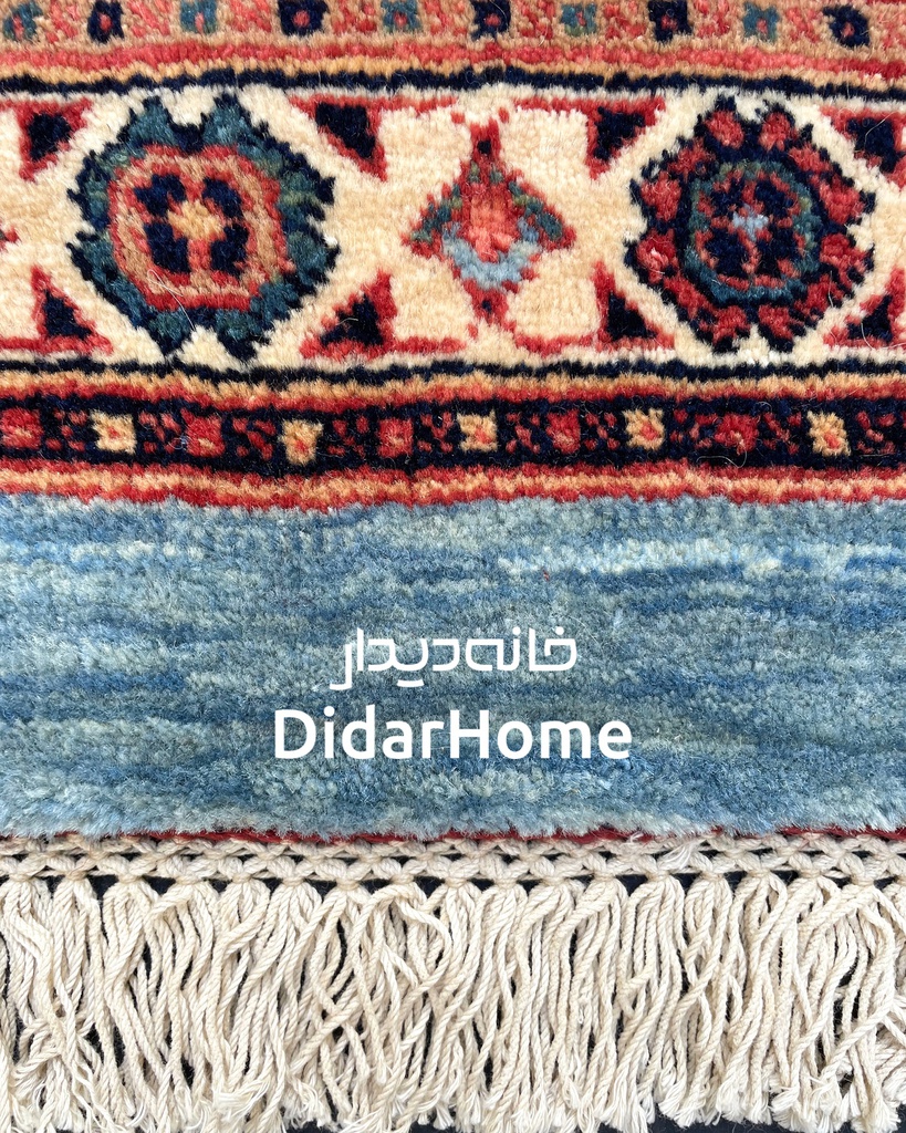 فرش دستباف قشقایی طرح ترنجی شش متری