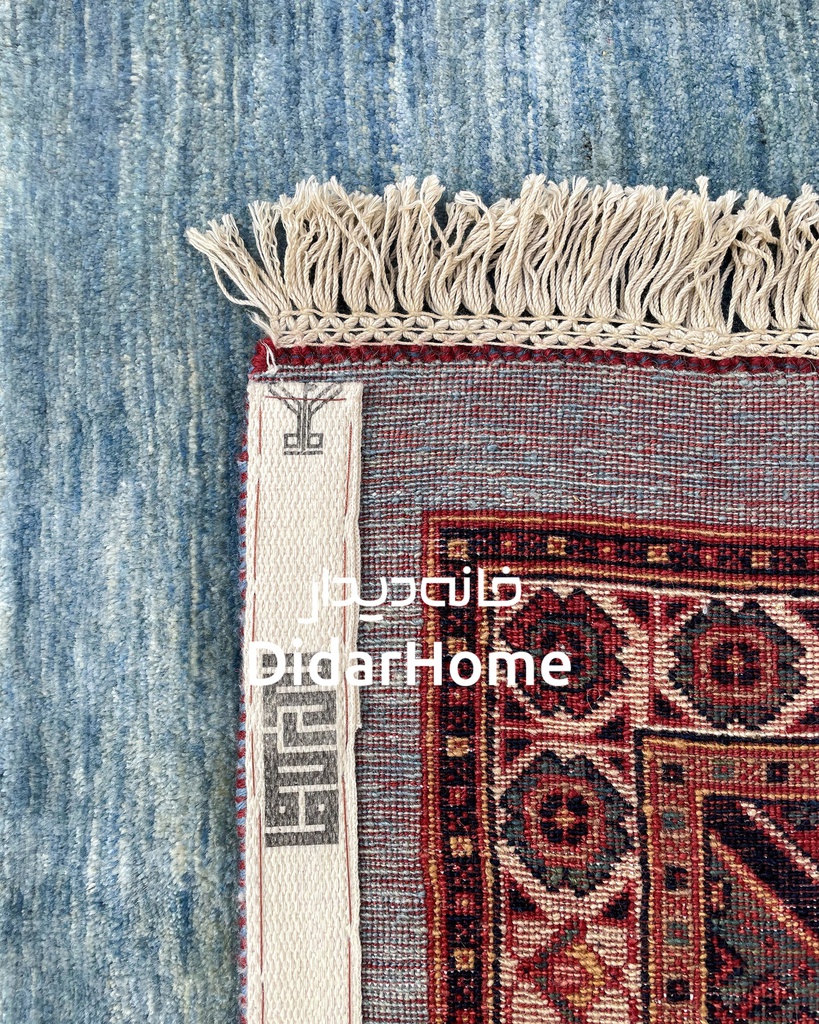 فرش دستباف قشقایی طرح ترنجی شش متری