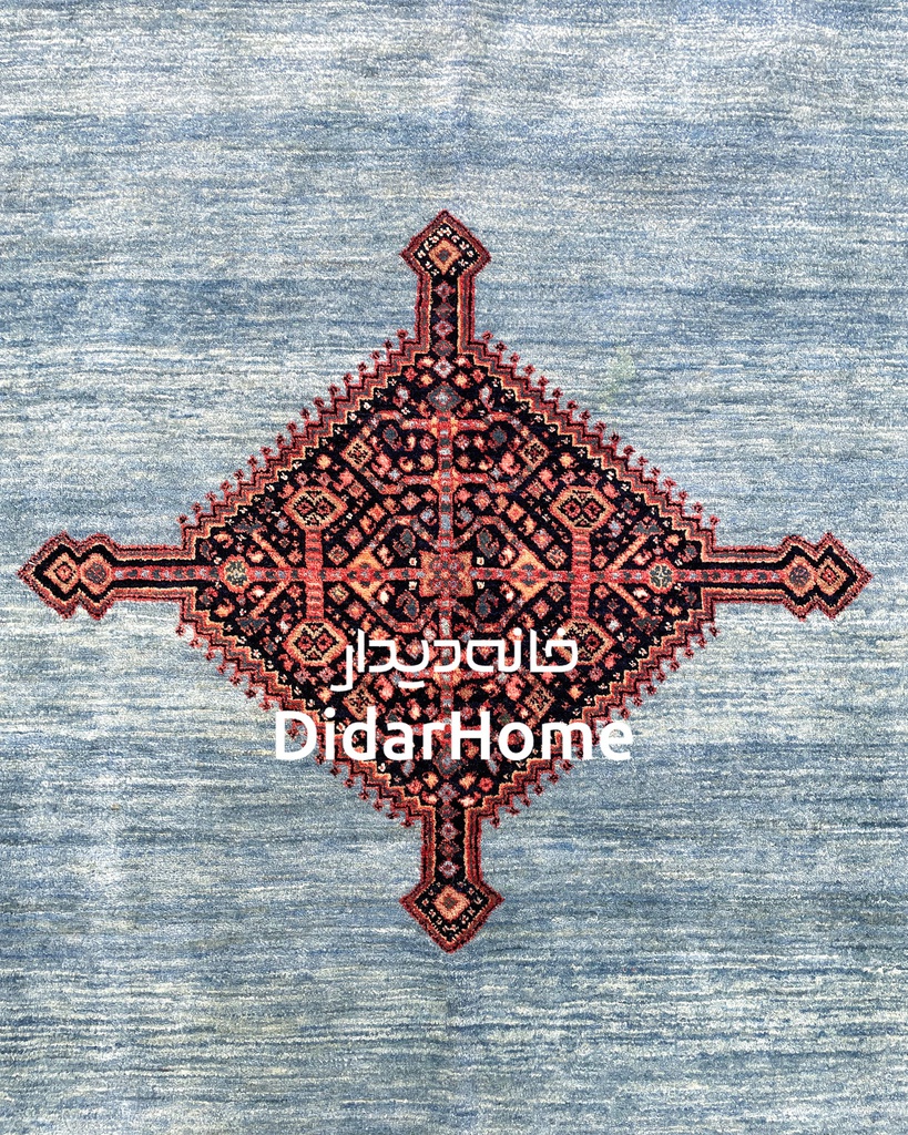 فرش دستباف قشقایی طرح ترنجی شش متری