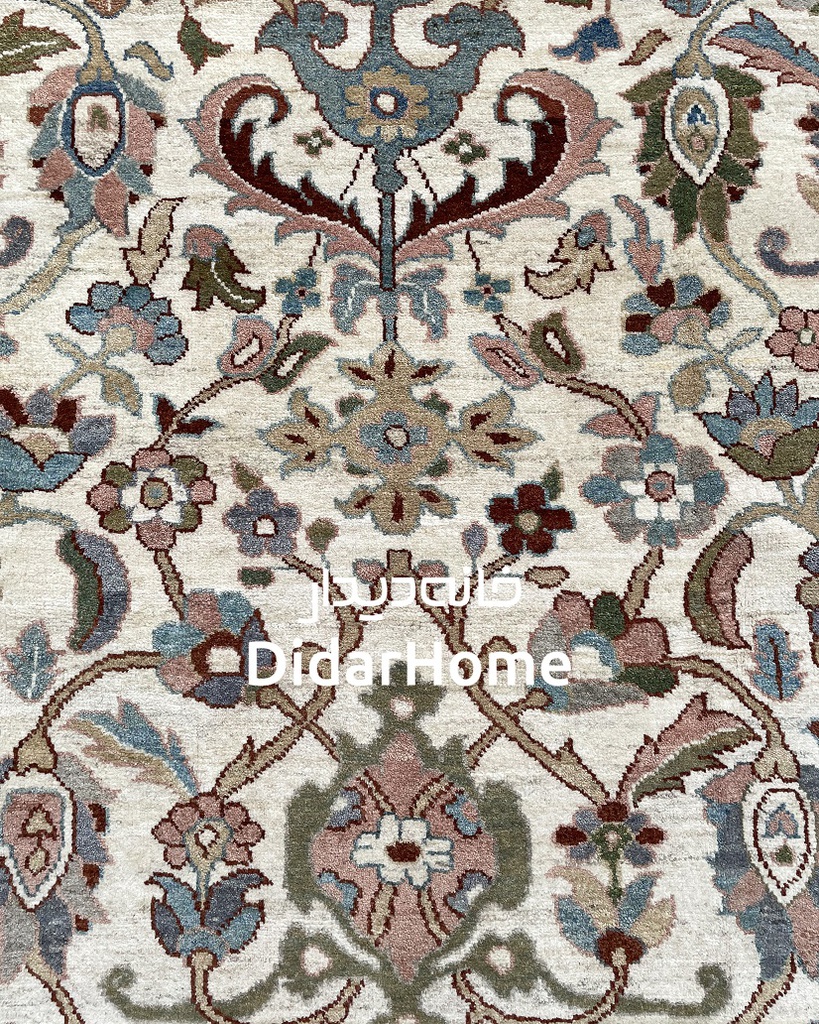 فرش دستباف سلطان آباد طرح افشان نه متری
