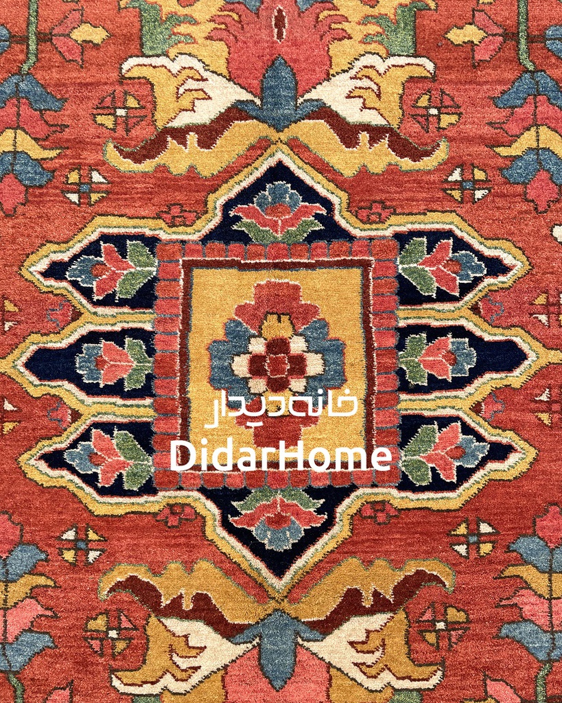 فرش دستباف هریس طرح ترنجی سه متری