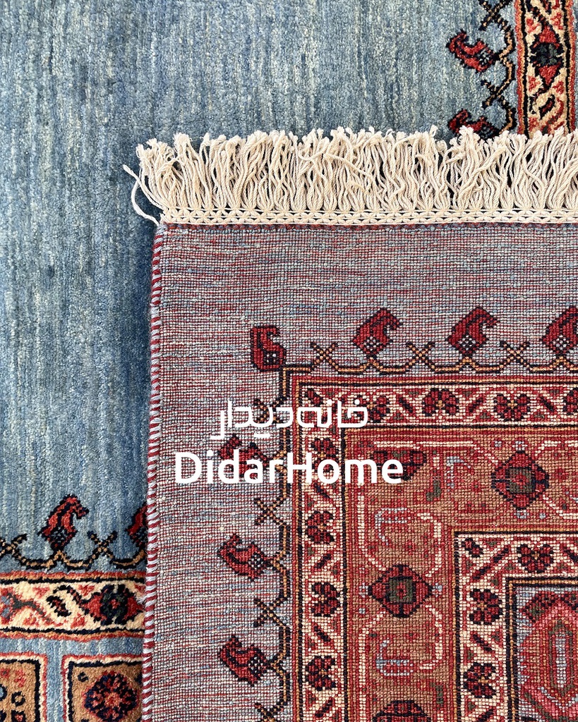 فرش دستباف قشقایی طرح کفساده شش متری