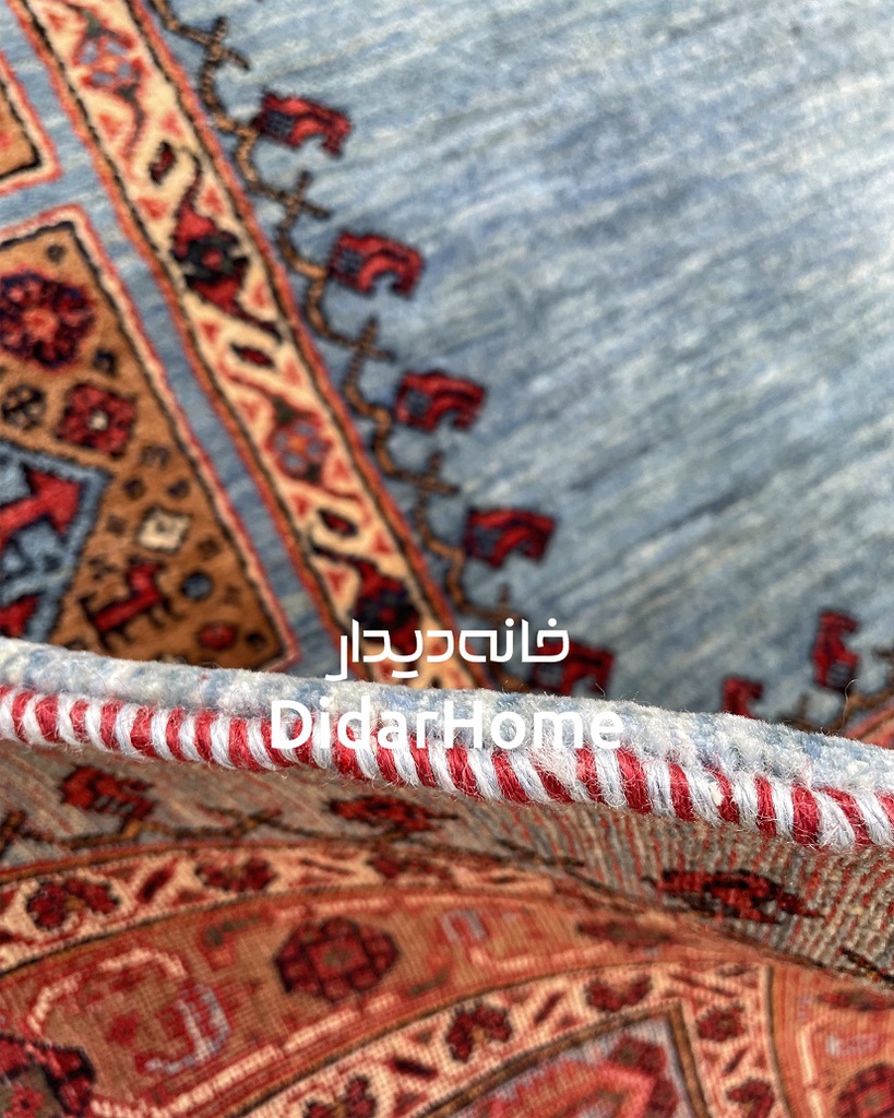 فرش دستباف قشقایی طرح کفساده شش متری