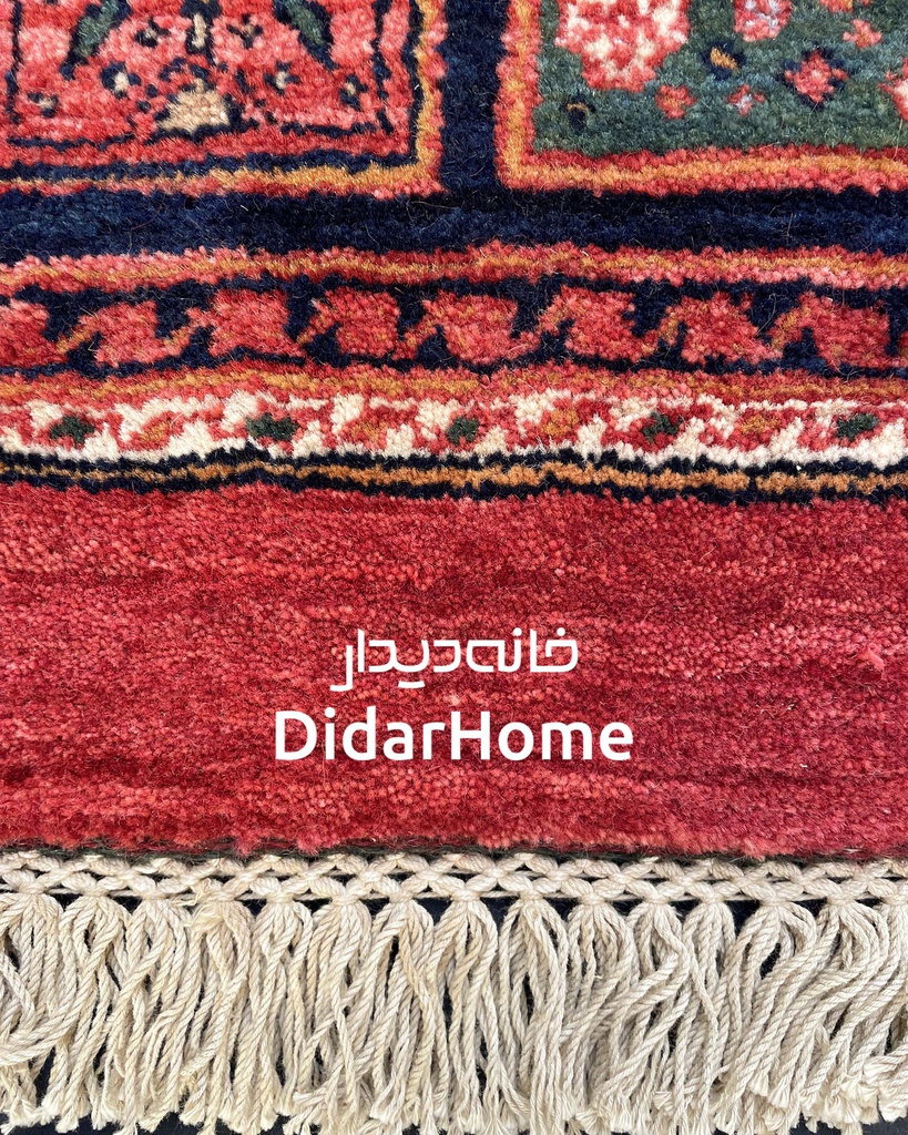 فرش دستباف قشقایی طرح کفساده نه متری