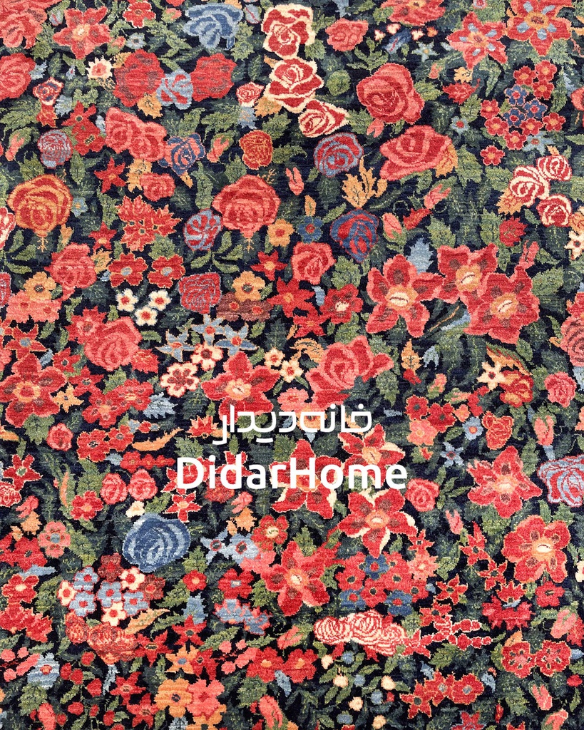 فرش دستباف بیجار طرح افشان نه متری