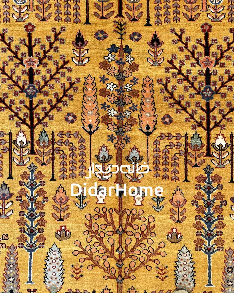 فرش دستباف محل طرح افشان نه متری