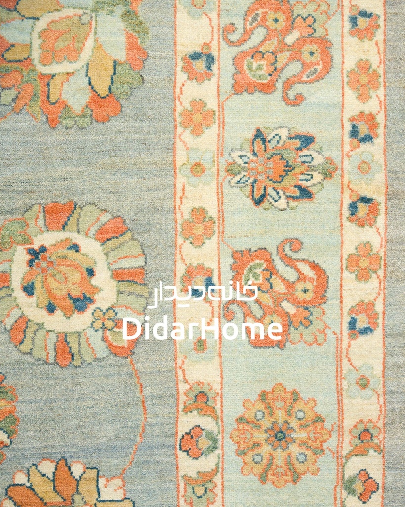 فرش دستباف سلطان آباد طرح افشان نه متری