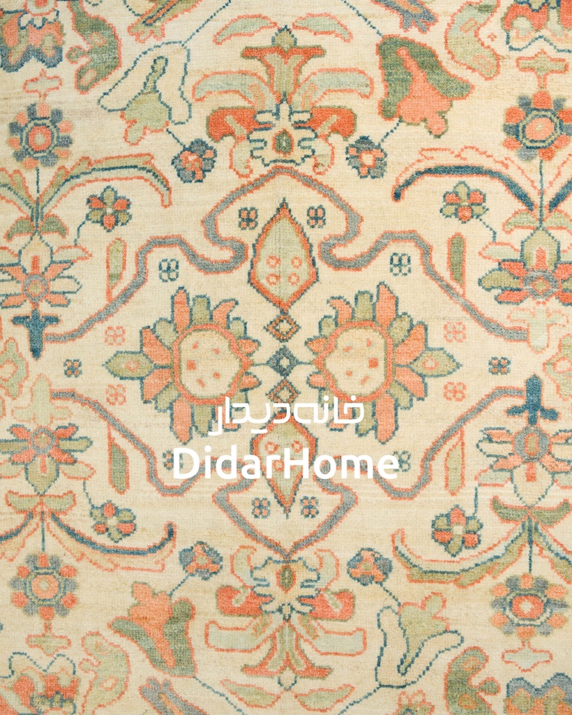 فرش دستباف سلطان آباد طرح افشان شش متری