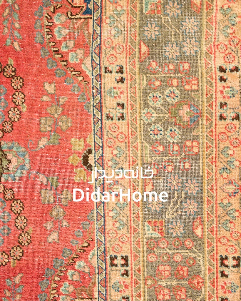 فرش دستباف مدرن سبزوار طرح ترنجی شش متری