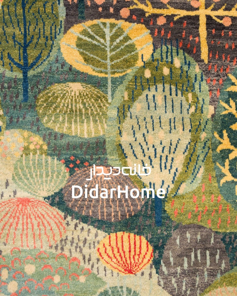 فرش دستباف محل طرح افشان چهار متری