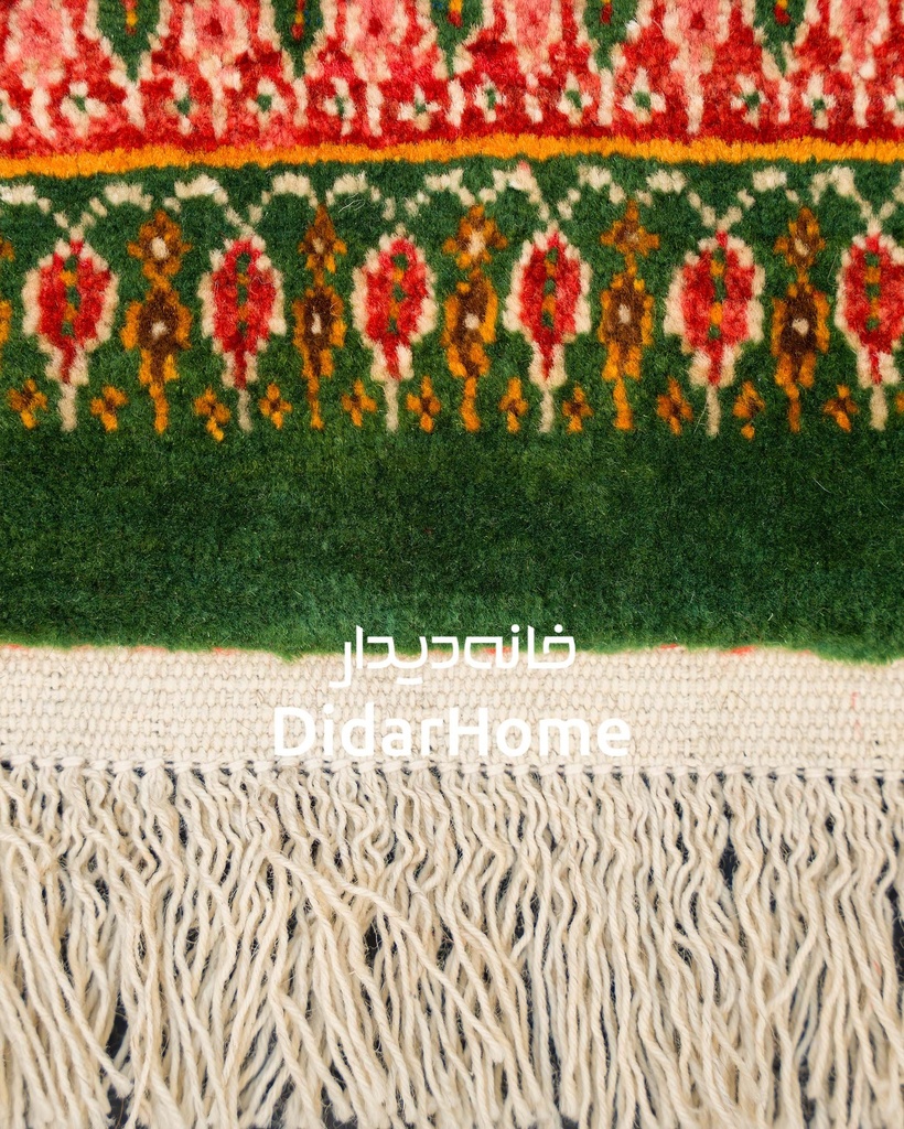 فرش دستباف قشقایی طرح کفساده ذرع و نیم