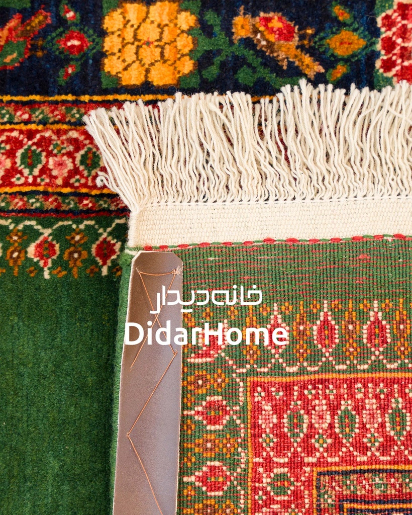 فرش دستباف قشقایی طرح کفساده ذرع و نیم