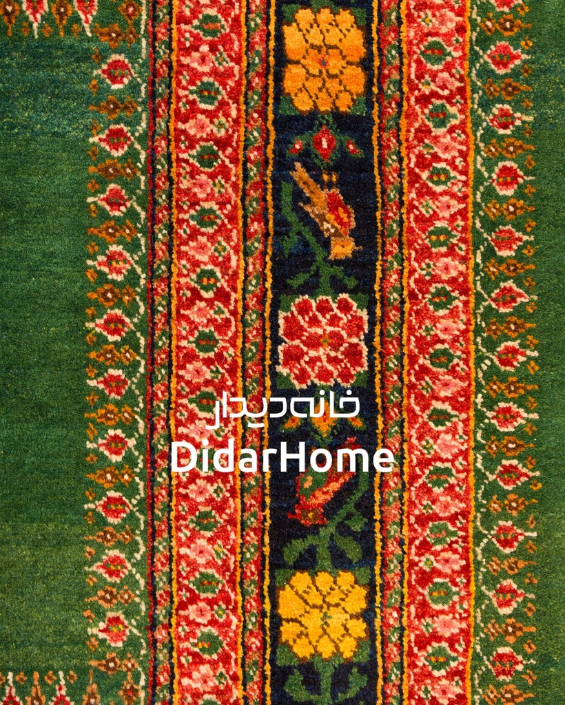 فرش دستباف قشقایی طرح کفساده ذرع و نیم