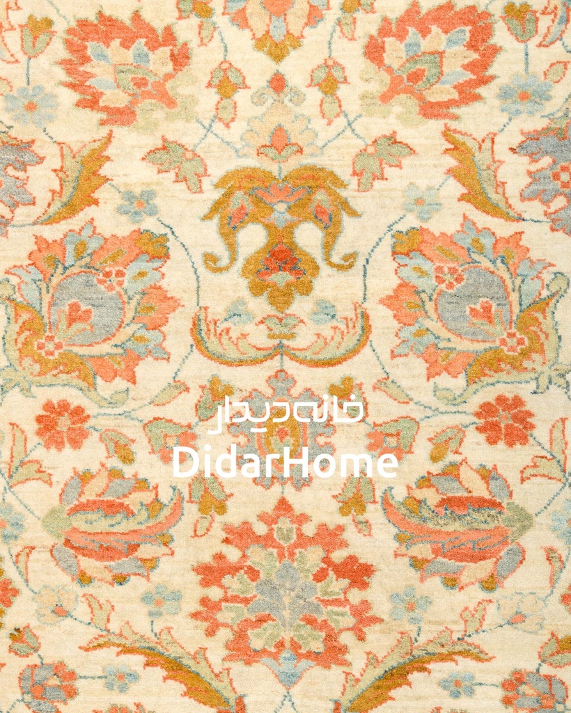 فرش دستباف سلطان آباد طرح افشان نه متری