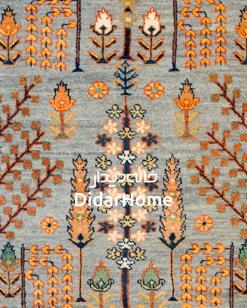 فرش دستباف محل طرح درخت زندگی شش متری