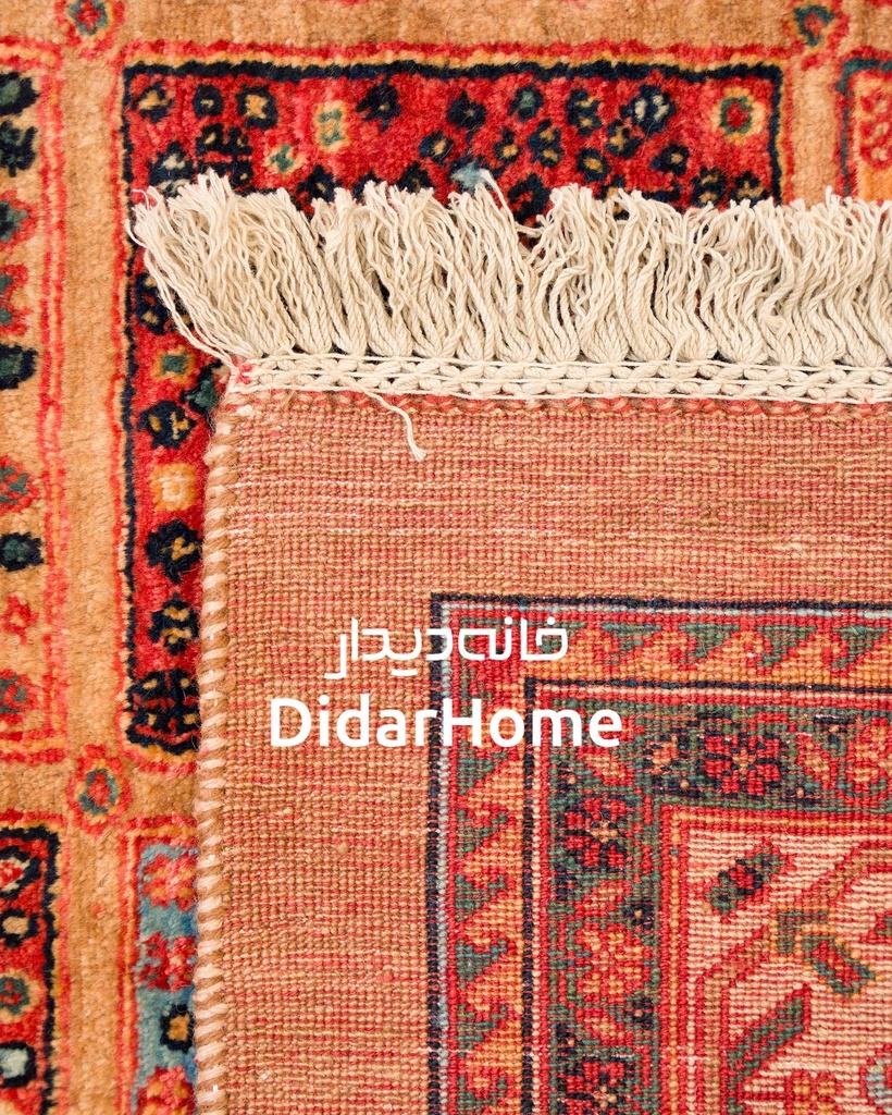 فرش دستباف قشقایی طرح خشتی شش متری