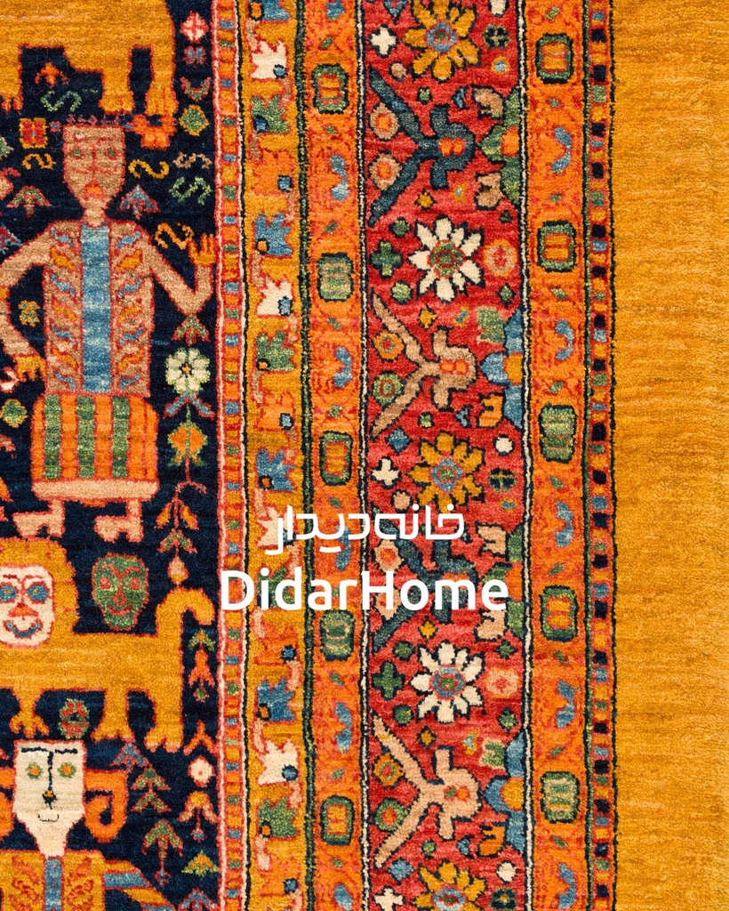 فرش دستباف قشقایی طرح افشان چهار متری