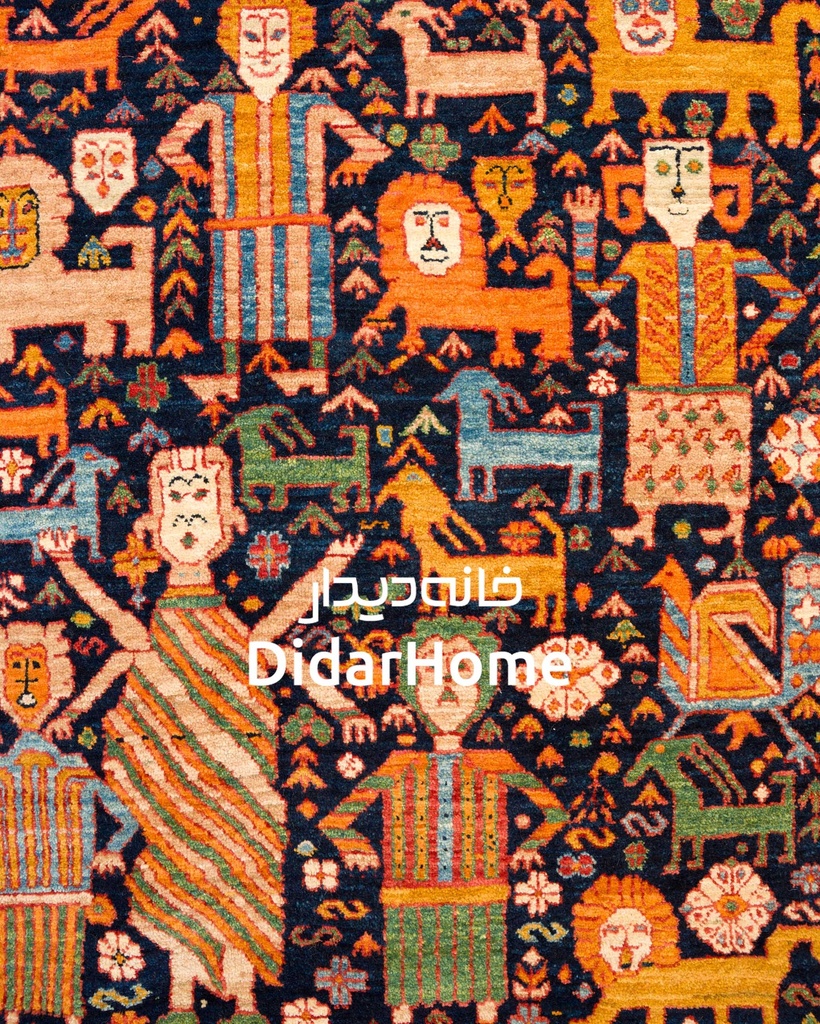 فرش دستباف قشقایی طرح افشان چهار متری