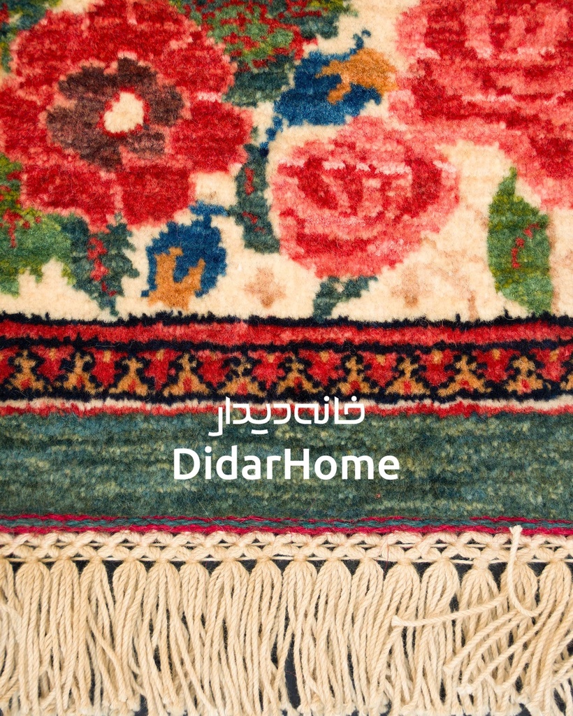 کناره دستباف بیجار طرح هزارگل