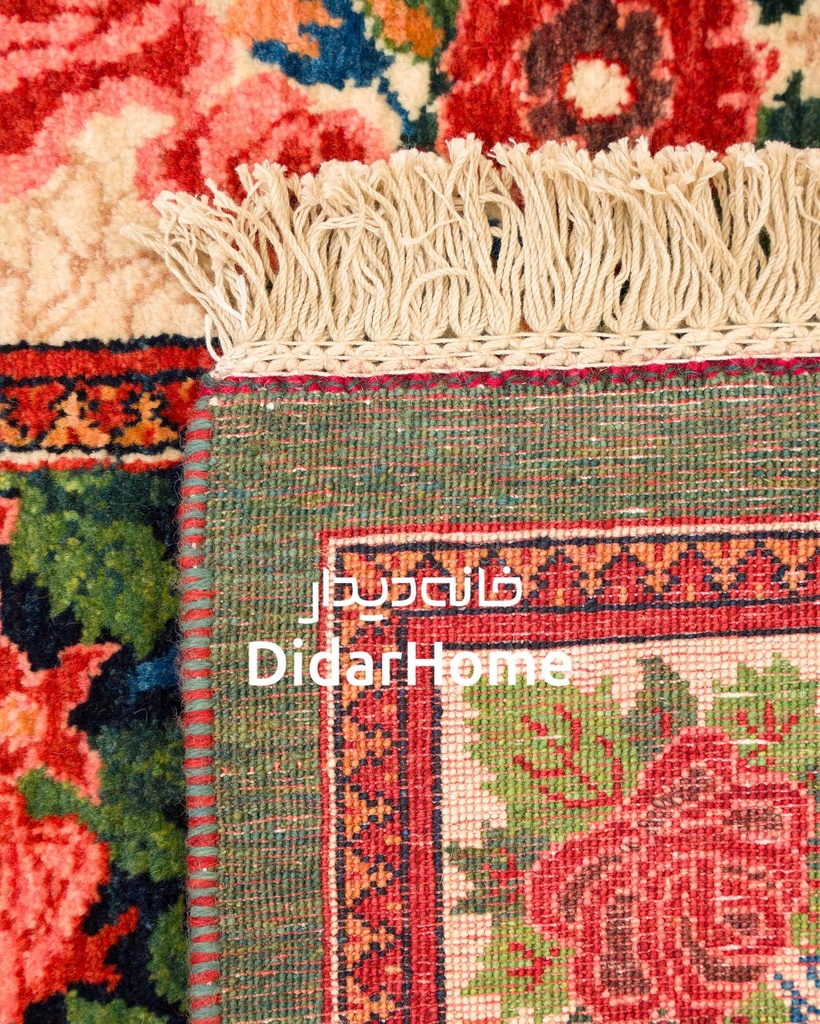 کناره دستباف بیجار طرح هزارگل