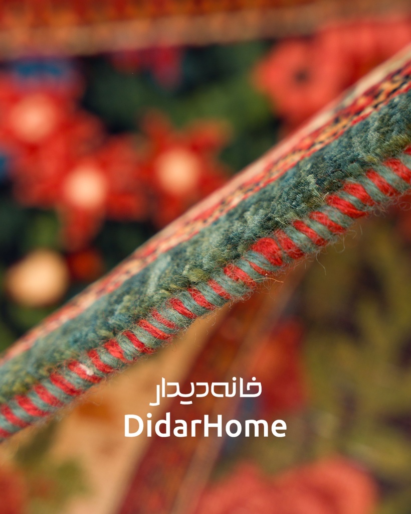 کناره دستباف بیجار طرح هزارگل