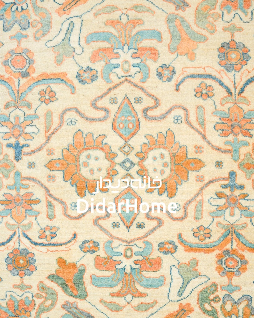 فرش دستباف سلطان آباد طرح افشان شش متری