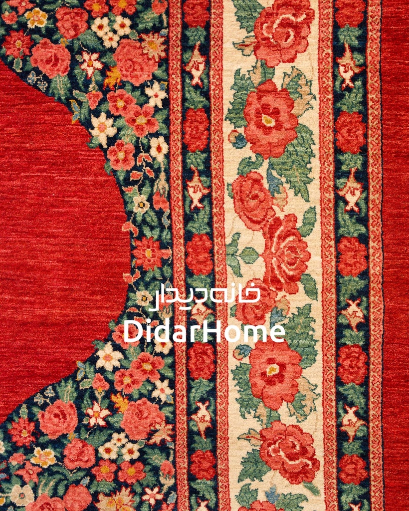 فرش دستباف بیجار طرح ترنجی نه متری