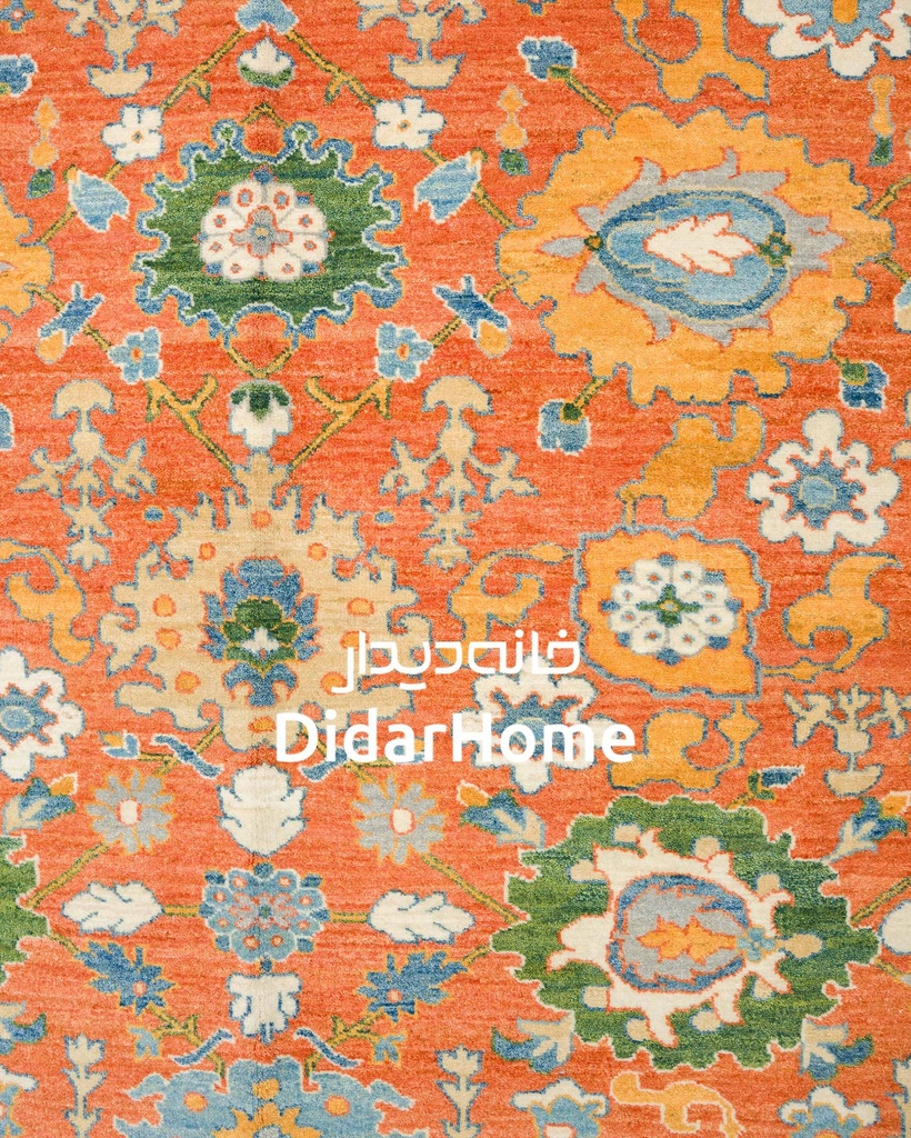 فرش دستباف هریس طرح افشان شش متری