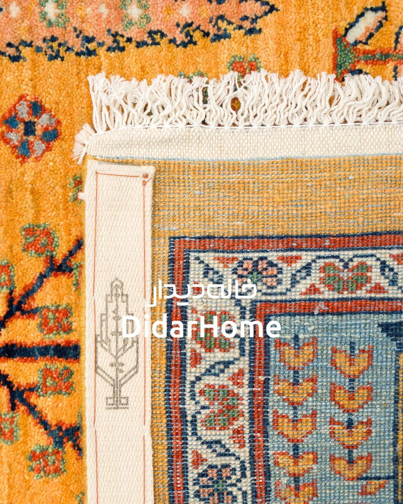 فرش دستباف محل طرح درخت زندگی شش متری