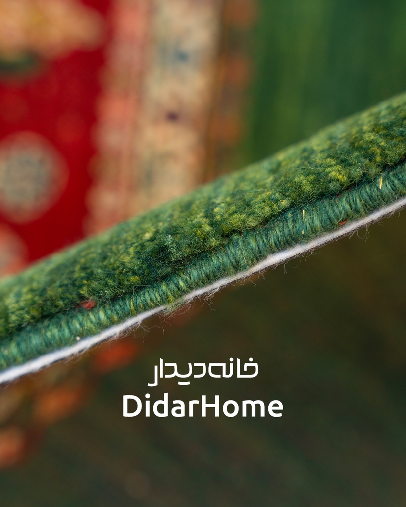 فرش دستباف قشقایی طرح ترنجی ذرع و نیم