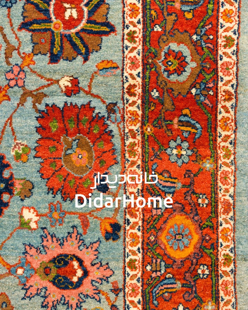 کناره دستباف تبریز طرح افشان