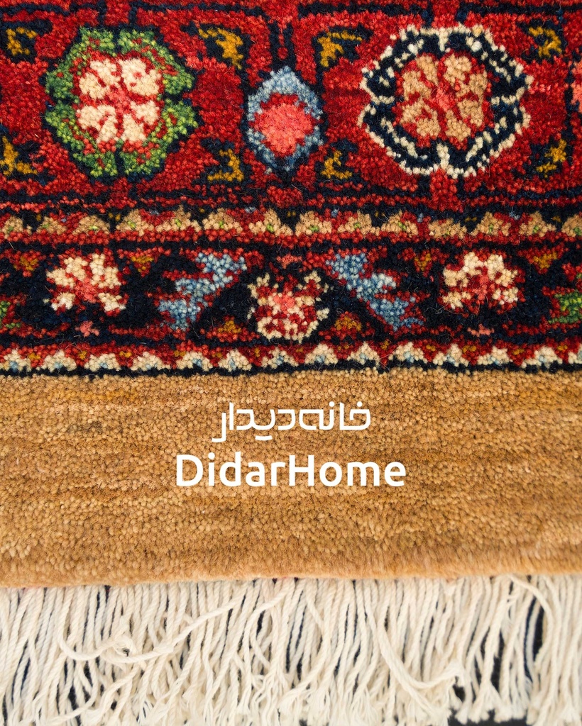 فرش دستباف قشقایی طرح ترنجی چهار متری