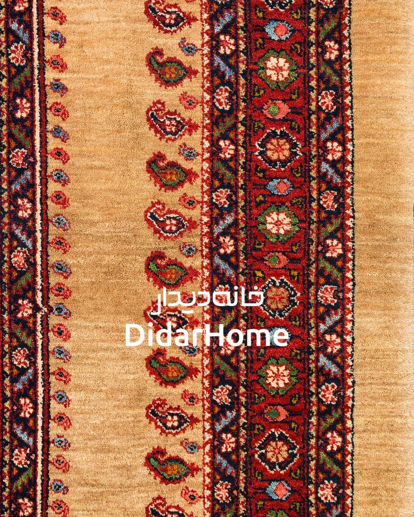 فرش دستباف قشقایی طرح ترنجی چهار متری