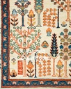 فرش دستباف محل طرح درخت زندگی شش متری