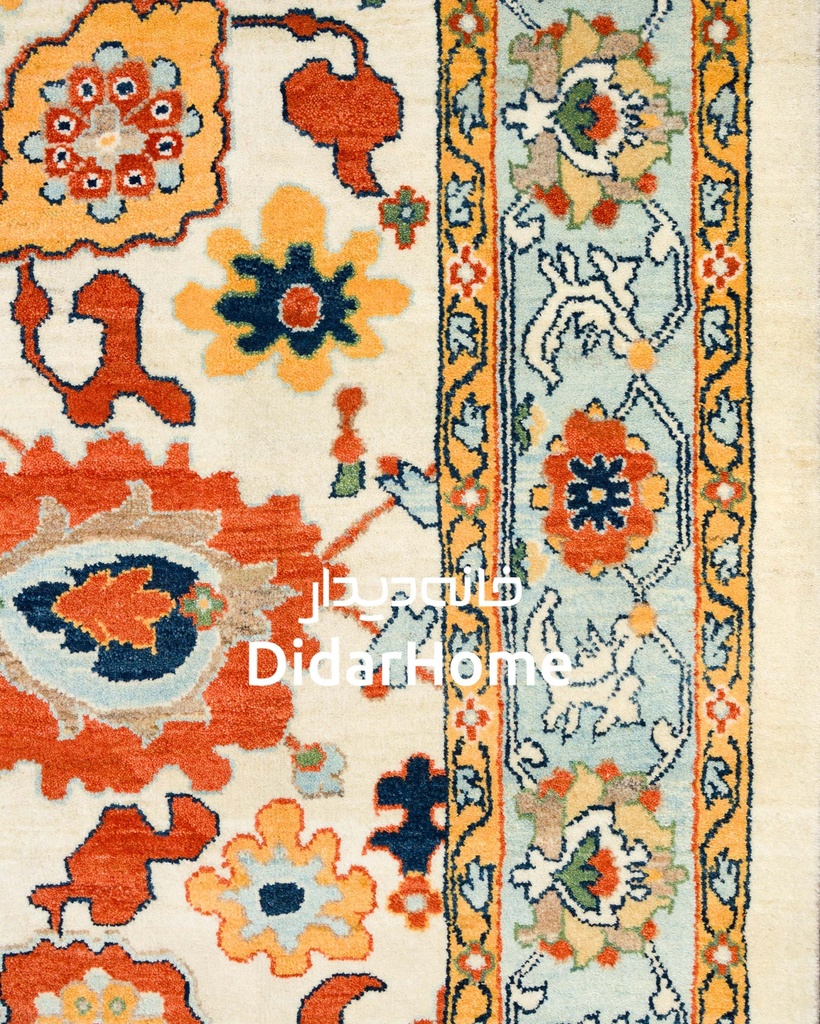 فرش دستباف هریس طرح افشان شش متری