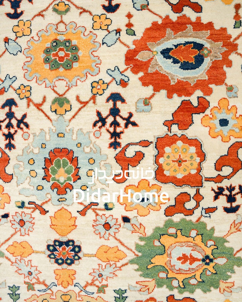 فرش دستباف هریس طرح افشان شش متری