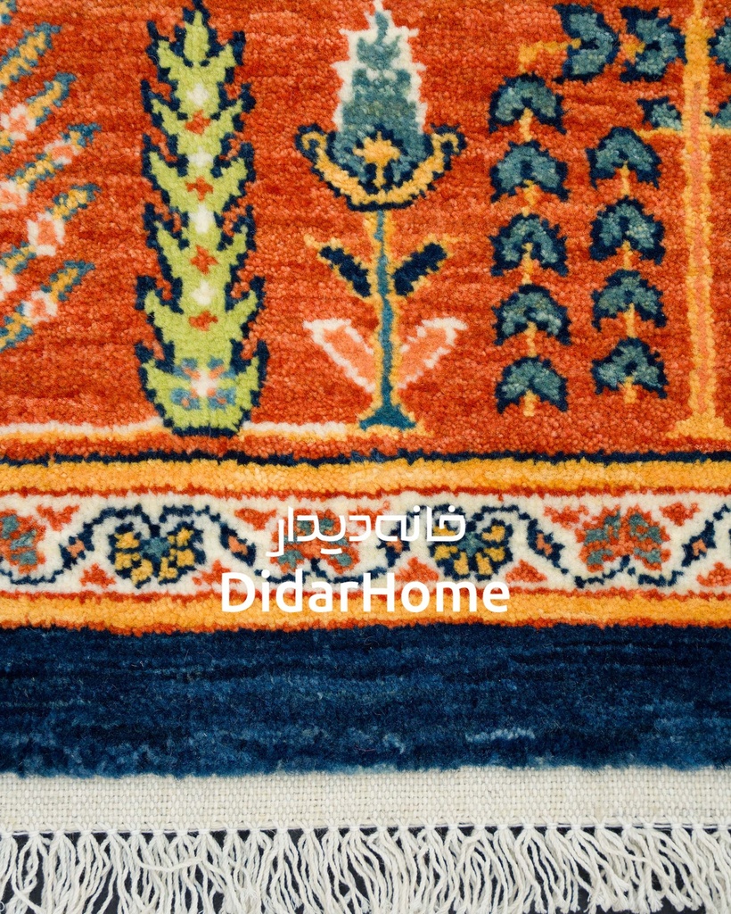 فرش دستباف محل طرح درخت زندگی شش متری