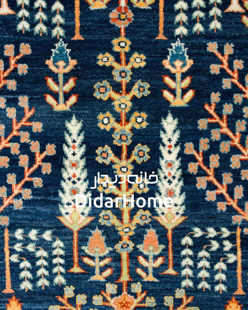 فرش دستباف محل طرح درخت زندگی شش متری