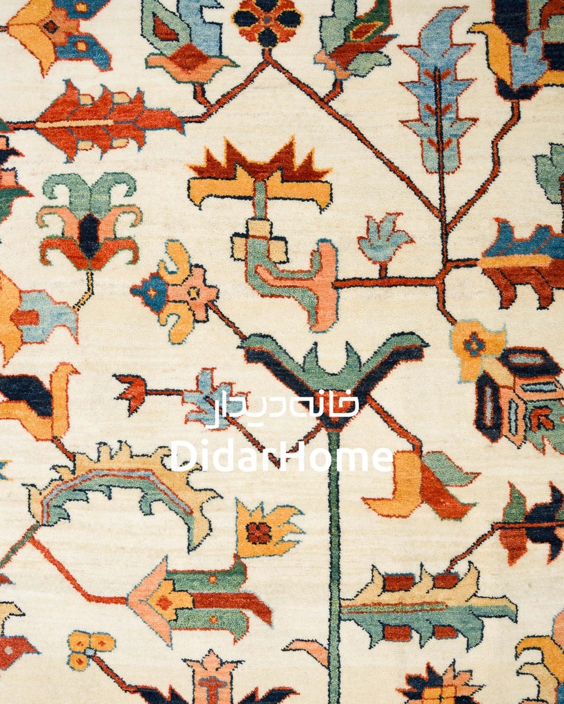 فرش دستباف هریس طرح افشان نه متری