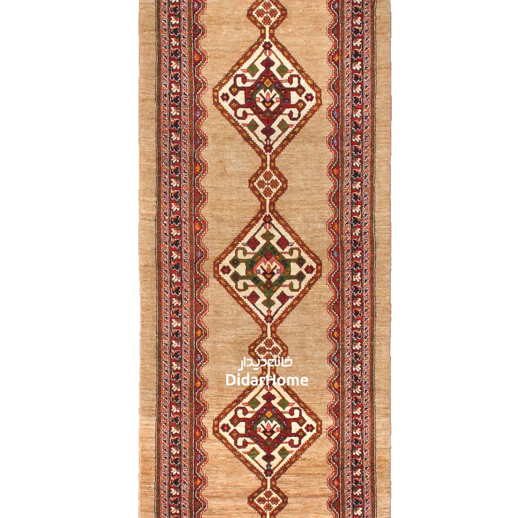 کناره دستباف قشقایی طرح ترنجی