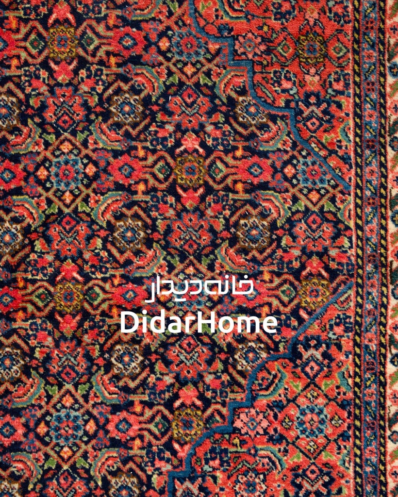 فرش دستباف آنتیک سراب طرح ترنجی دوازده متری