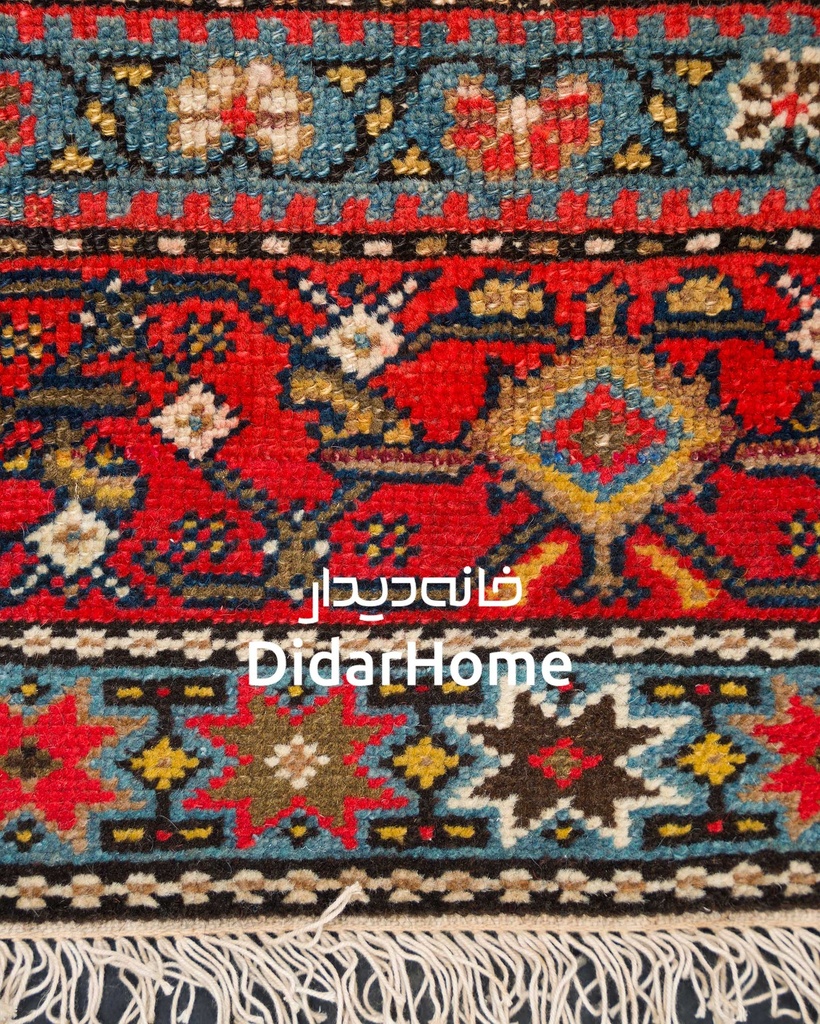 فرش دستباف آنتیک ملایر طرح افشان شش متری