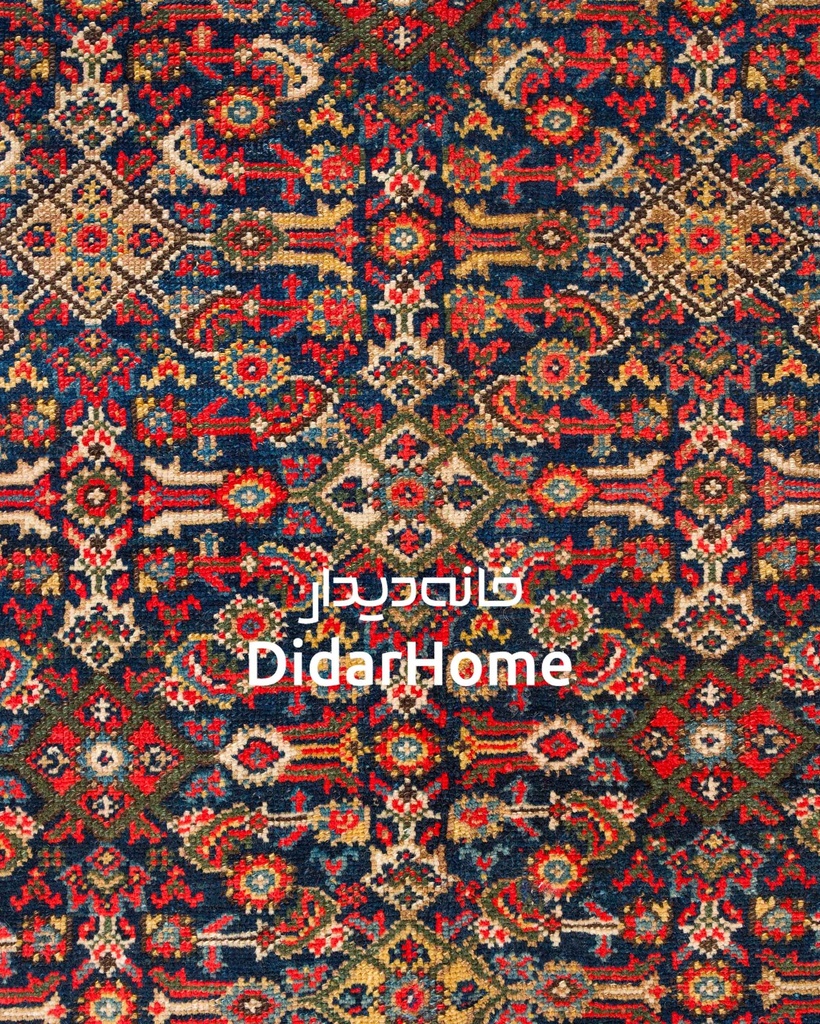 فرش دستباف آنتیک ملایر طرح افشان شش متری