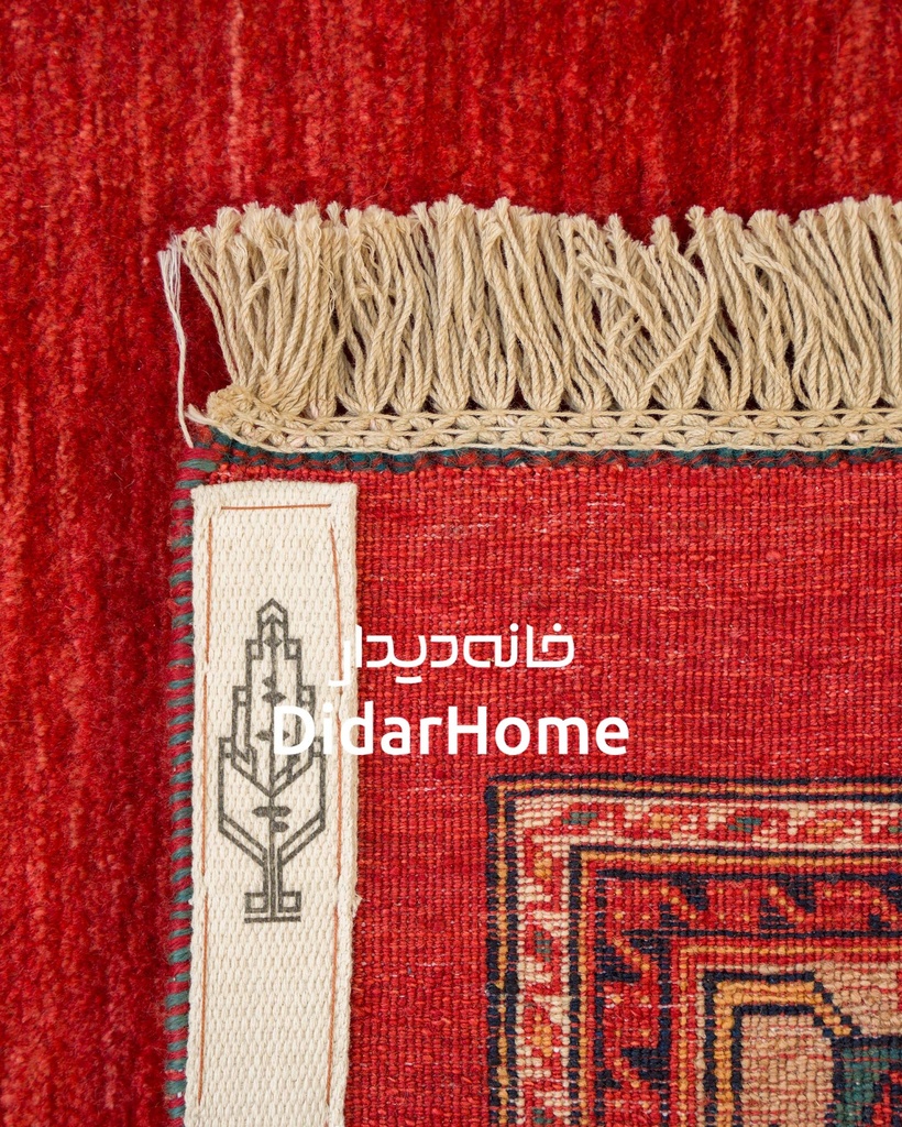 فرش دستباف قشقایی طرح کفساده سه متری