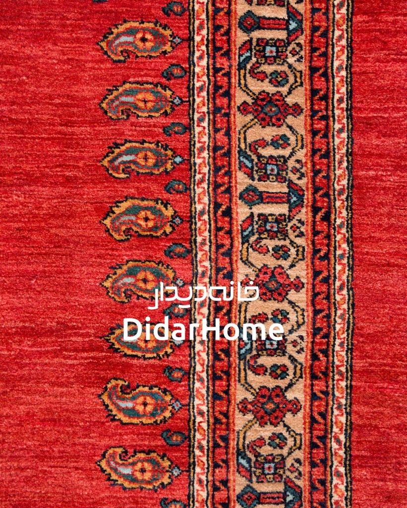 فرش دستباف قشقایی طرح کفساده سه متری