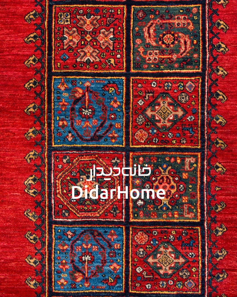 فرش دستباف قشقایی طرح کفساده شش متری